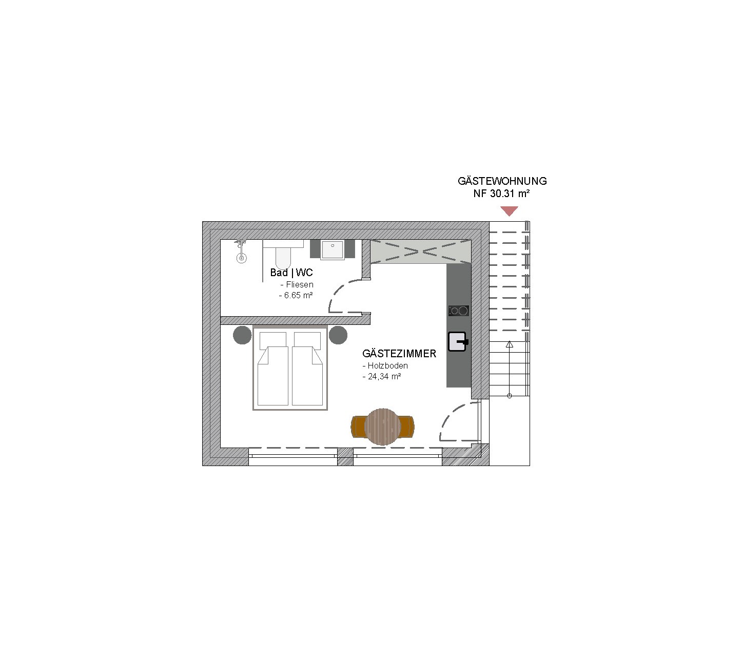 Gästewohnung - Das Hochgrail